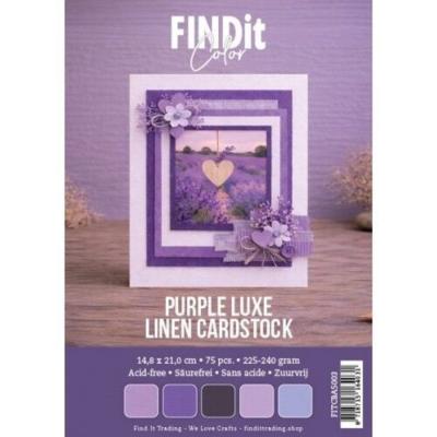 Find It Linen Cardstock - Purple Luxe